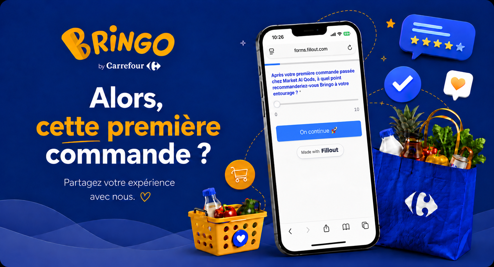Bringo by Carrefour — Alors, cette première commande ? Partagez votre expérience avec nous.
